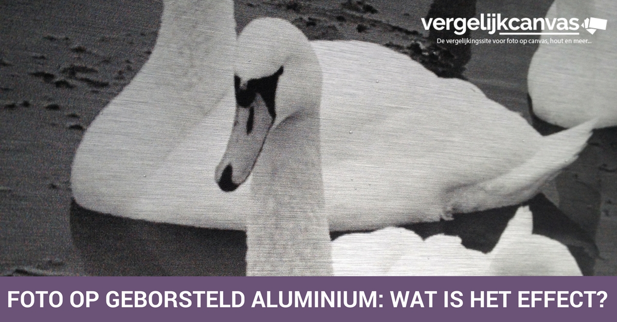 Foto op geborsteld aluminium: wat is het effect?