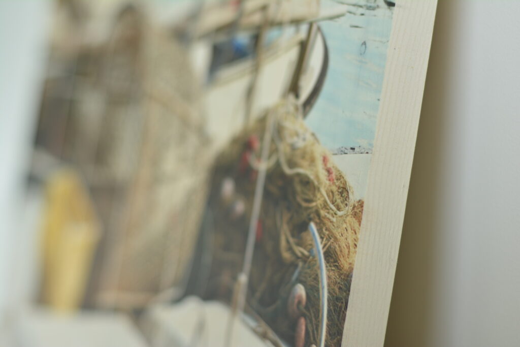Foto op vurenhout whitewash – review Photogifts