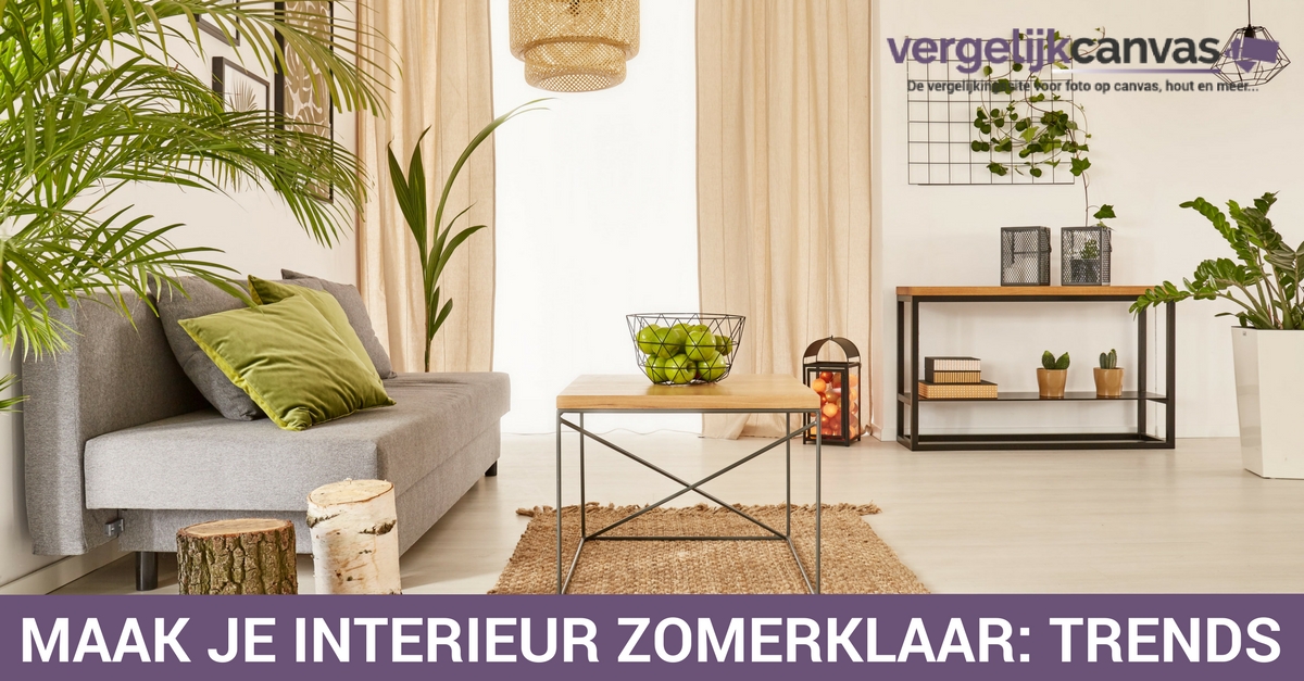 Maak je interieur klaar voor de zomer: de leukste zomer trends