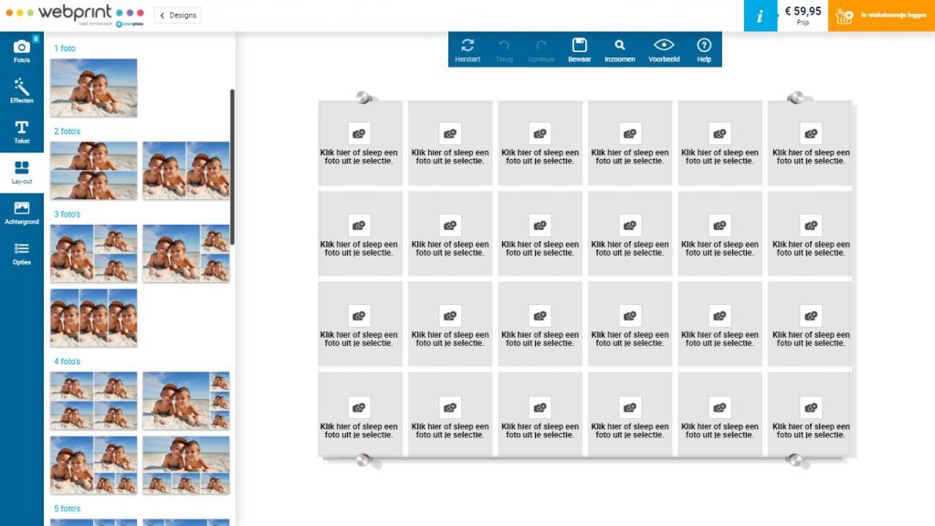 Fotocollage maken Webprint